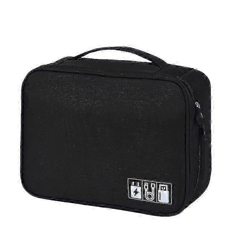 Multi Layer Travel Electronics Organizer Bag with Separate Compartments