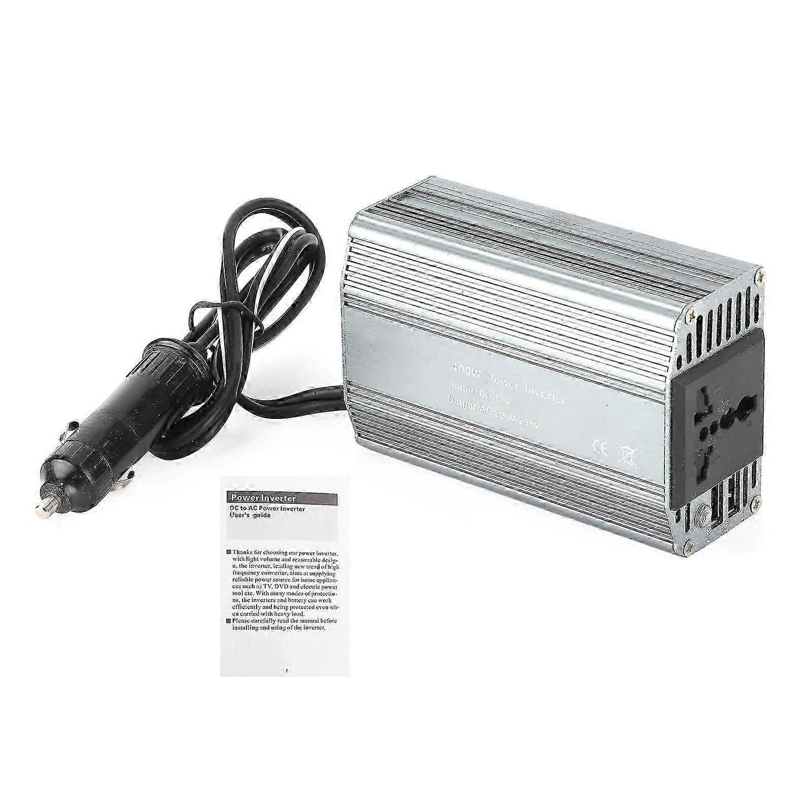 Invertor auto dual USB 400W cu indicator luminos