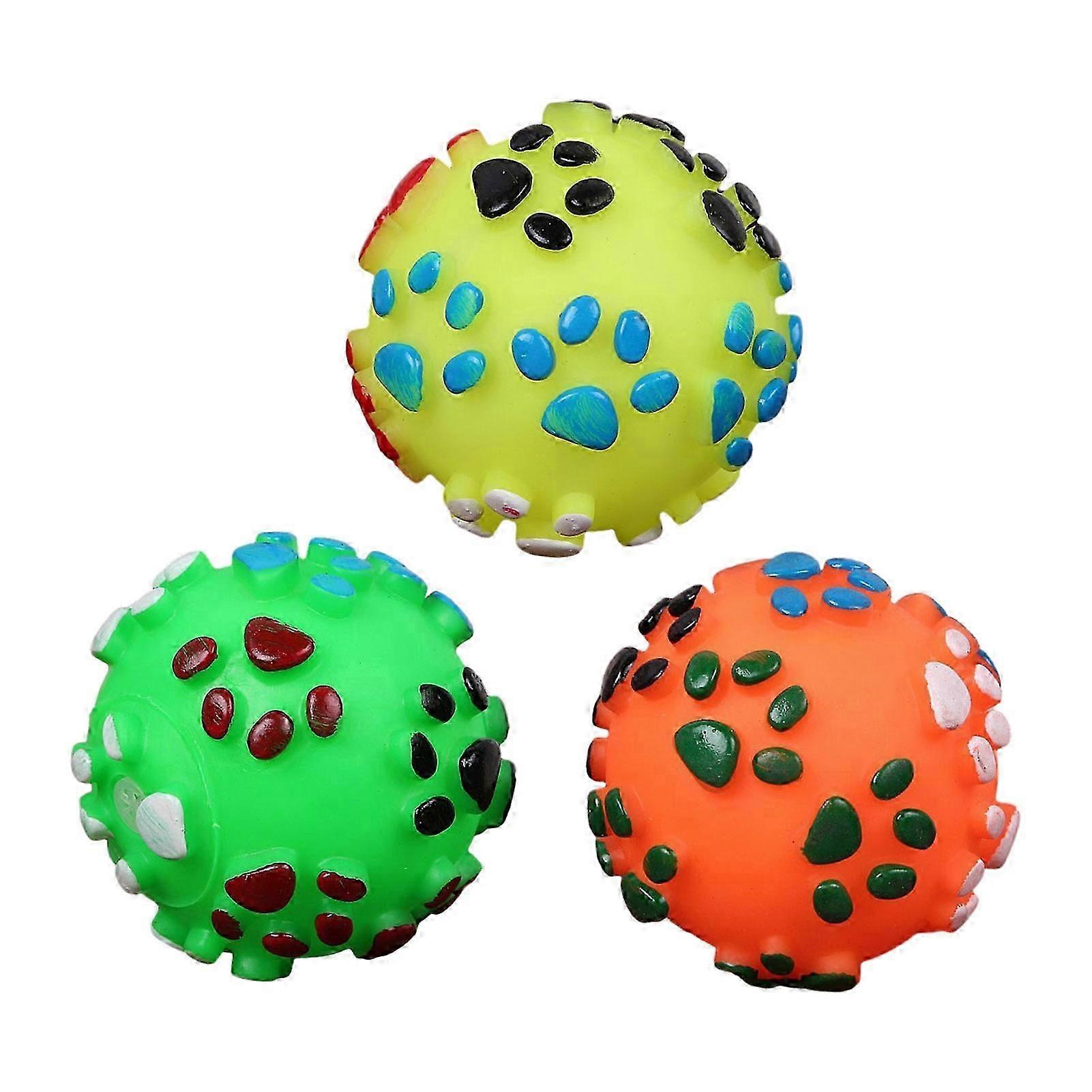 Textured Squeaky Chew Ball