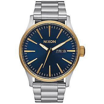 Nixon sentry ss Quartz Analog Man Watch with A3561922 Stainless Steel Bracelet