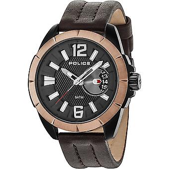 Politie werper Quartz analoge man horloge met R1451289001 Cowskin armband