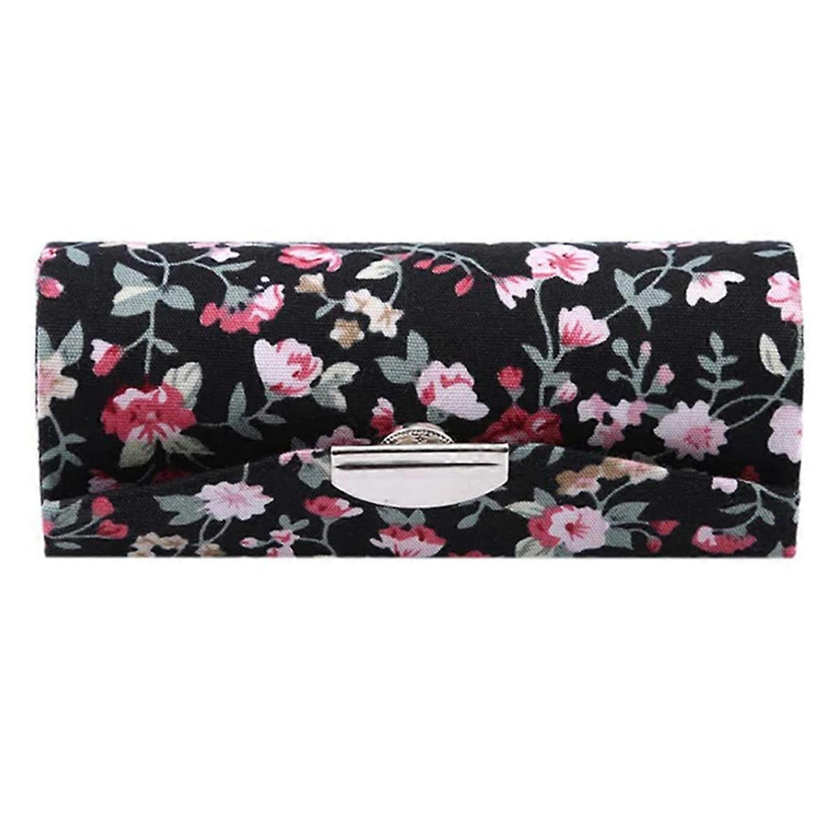 Stylish Brocade Lip Gloss Case with Mirror