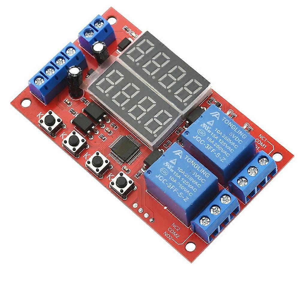DC 5V 10A Adjustable Time Delay Relay Module 32 52 Modes LED Digital Timming Trigger Timer Control Switch 5v