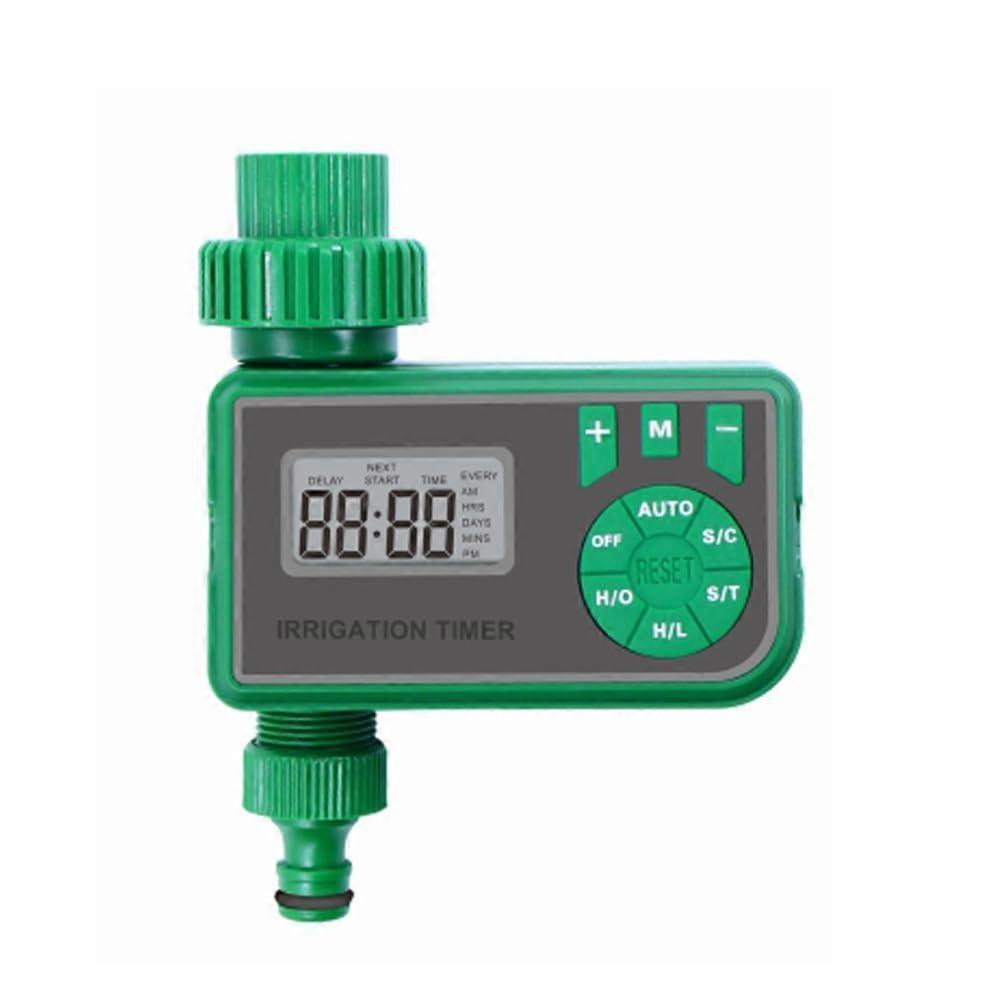 Programmable Garden Water Timer with LCD Display, Automatic Irrigation Controller for Lawn and Backyard