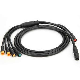 Pålitlig elkabel för elcyklar, 1 till 5 ledare.