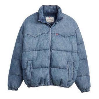 Levis Mens Denim Puffer Jacket