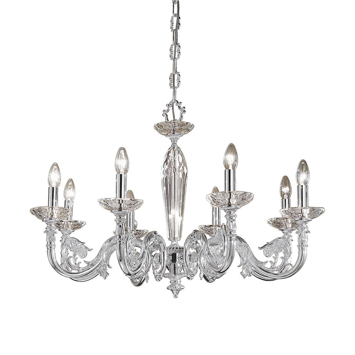 Contarini Multi Arm Chandeliers 8 Light Chrome