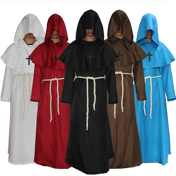 MOMOSTAR Costume da Monaco, Costume Robe Halloween con Cappuccio e