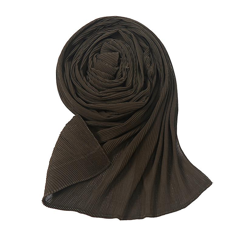 New Fashion Solid Fine Grain Crimped Chiffon Jersey Hijabs For