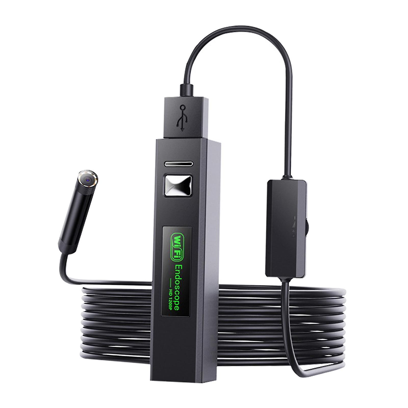 WIFI Endoscope Camera Mini Waterproof Cable USB Borescope 5m  Hard Cable