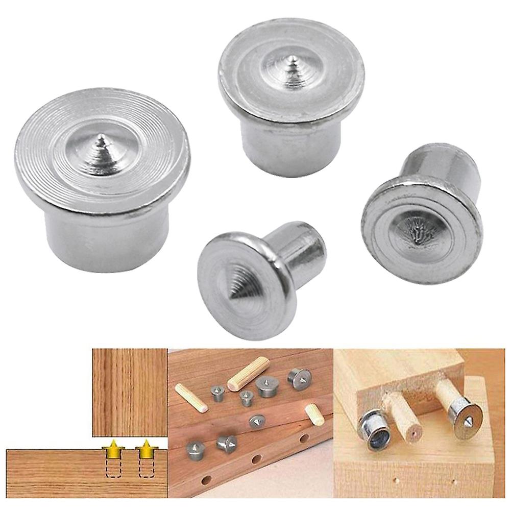 4 Pcs Center Points Pin Hollow 6/8/10/12mm Woodworking Alignment Tool Round Wood Pin Locator Set For Wooden Crafts Tools