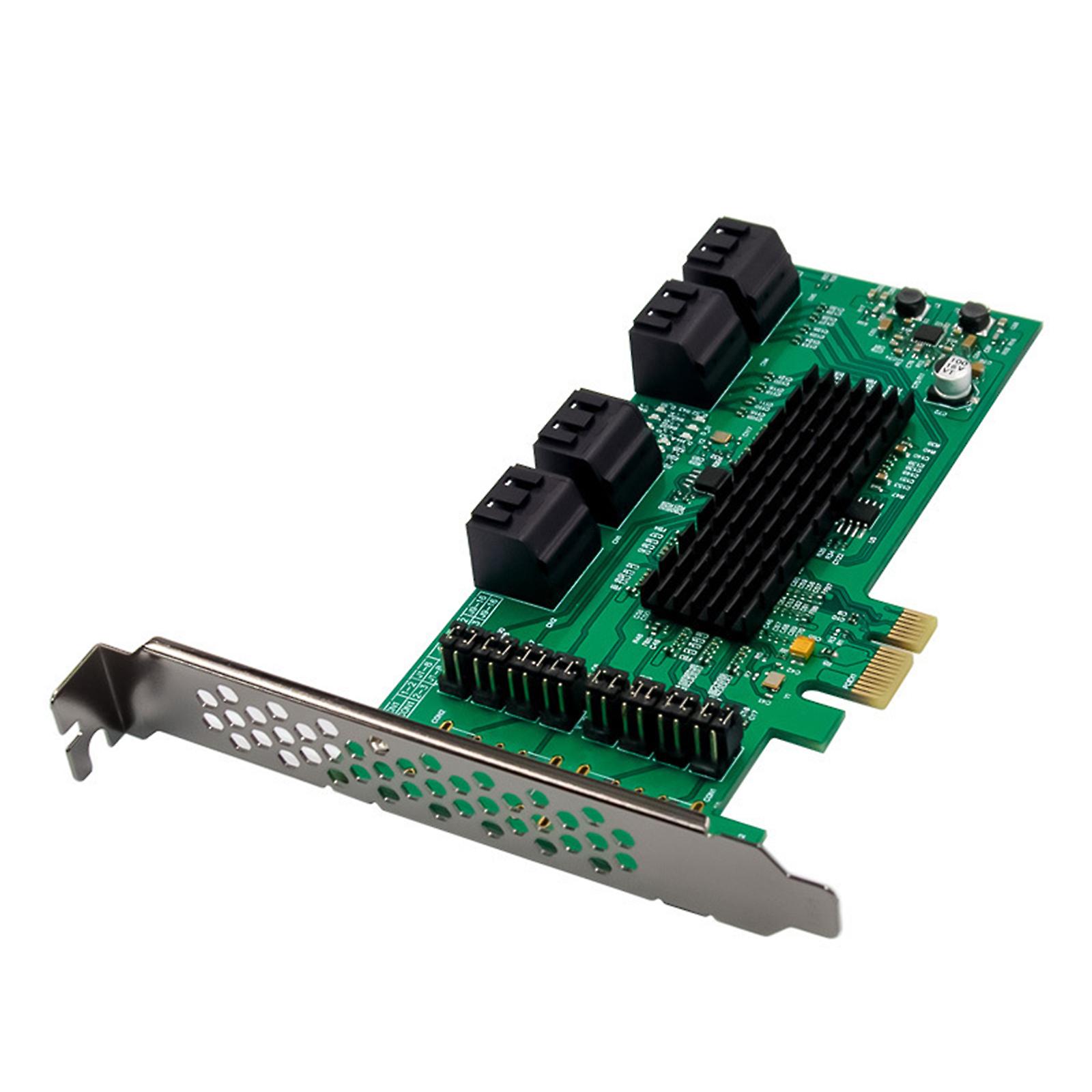 Internal 8 Port Sata III 6GB/S Pci-E X1 Controller Card for Desktop Support SSD