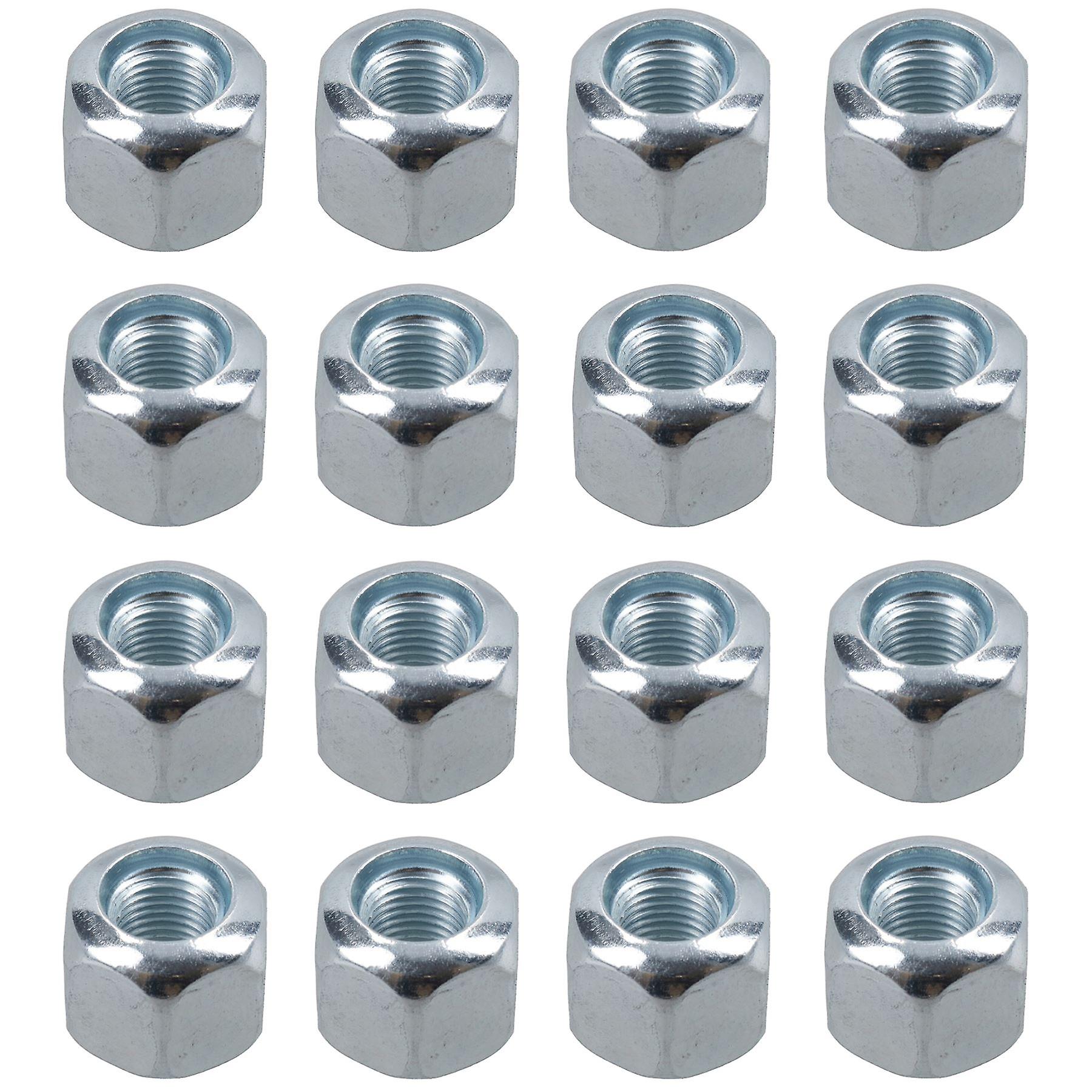 Pack of 16 3/8" UNF Wheel Nuts Nut For Trailer Suspension Hubs