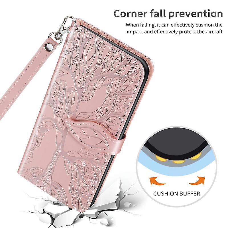 Wallet Case For iPhone 12pro max 6.7 inch Premium PU Leather Flip Cover Life Tree