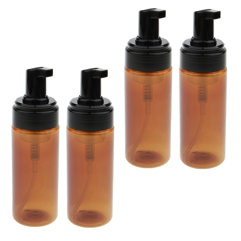 4PCS Refillable Foam Bottle Dispenser Liquid Foaming Pump Soap Bottle 150ml