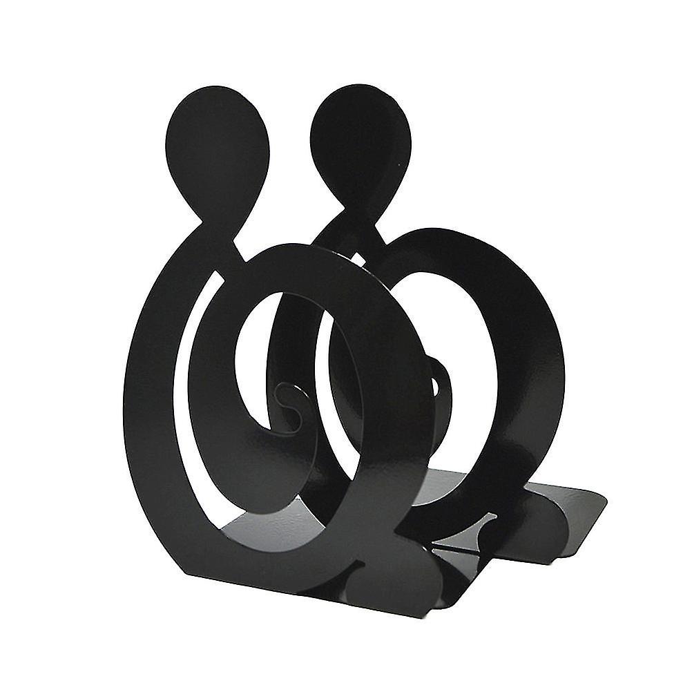 A Pair Book Bezel Music Treble Clef Shaped Simplicity Desktop Non Skid Metal Stand Rack Bookmark For