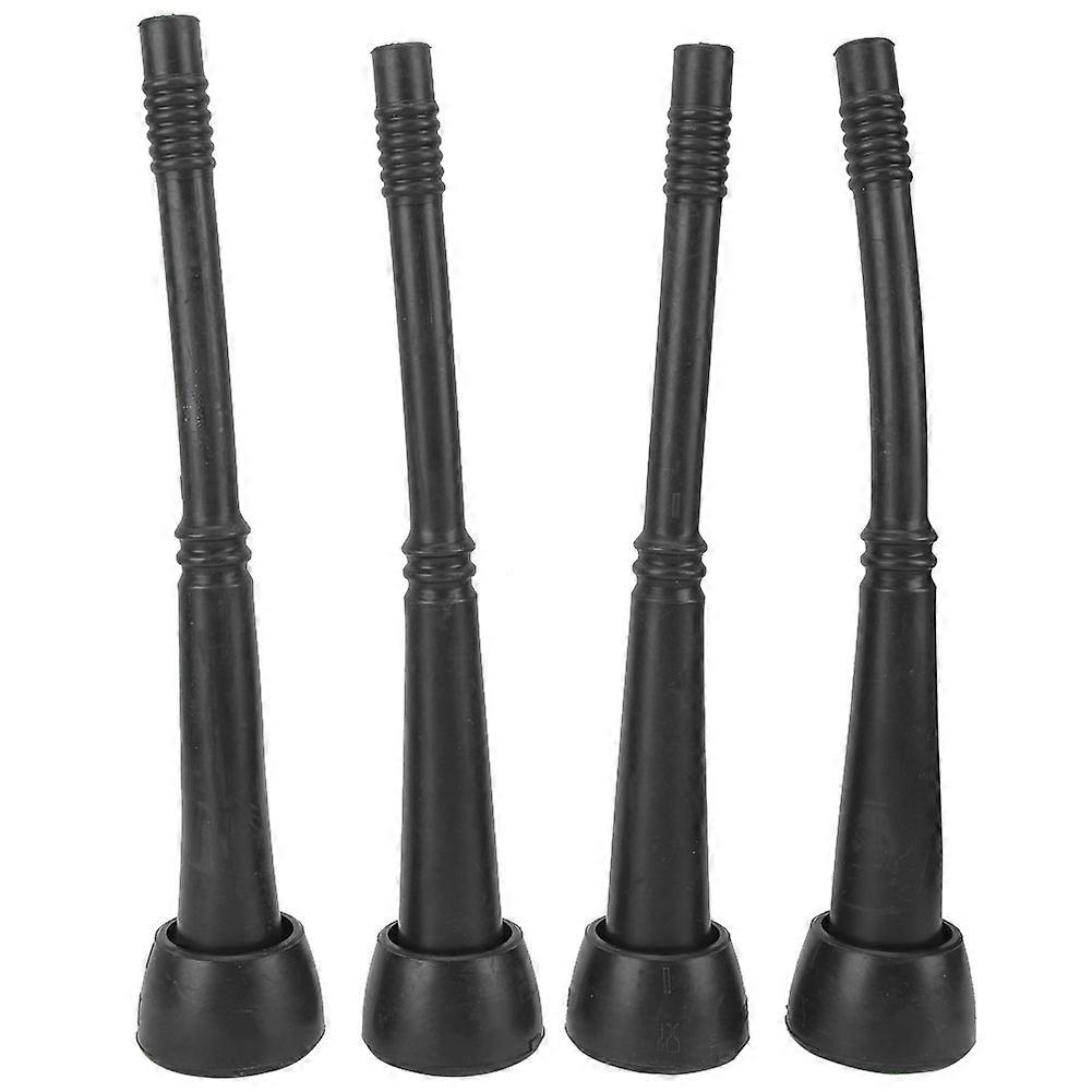 Lot de 4 manchons en caoutchouc noir pour machine à traire les vaches, installation facile