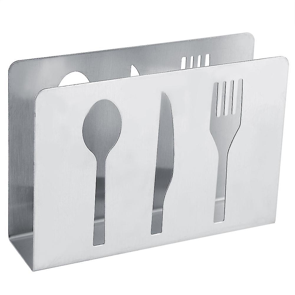 Stainless Steel Napkin Holder Decorative Cutlery Design Practical Durable Rust-Resistant Smooth Finish Modern Style for Kitchen Dining Tabl