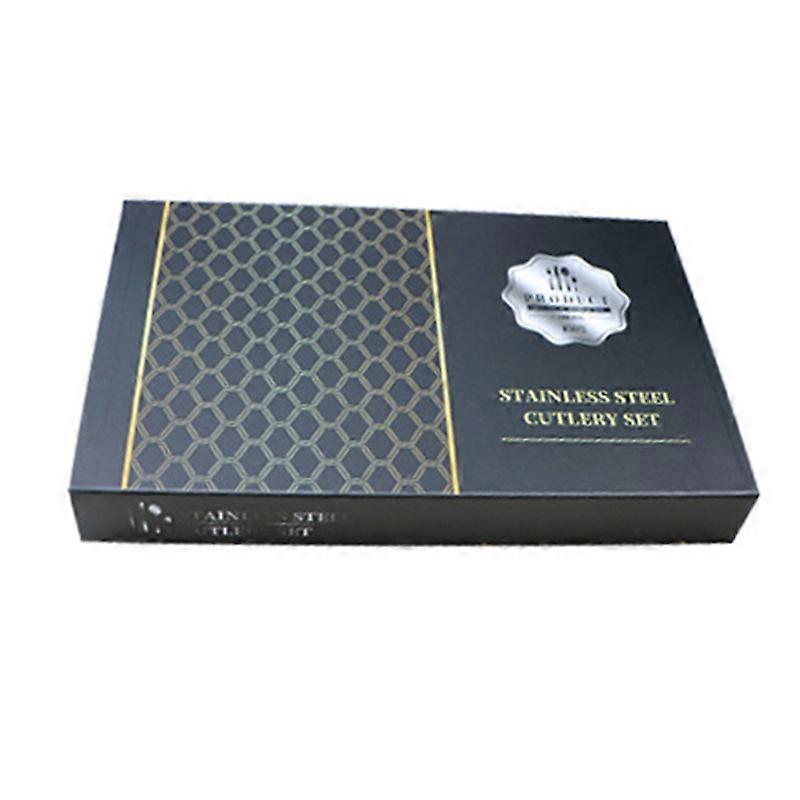 24-Piece Stainless Steel Flatware Set Glossy Silver for Dining