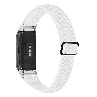 Adjustable Nylon Sport Loop Watch Band Braided Weave Replacement Strap for Samsung Galaxy Fit R375