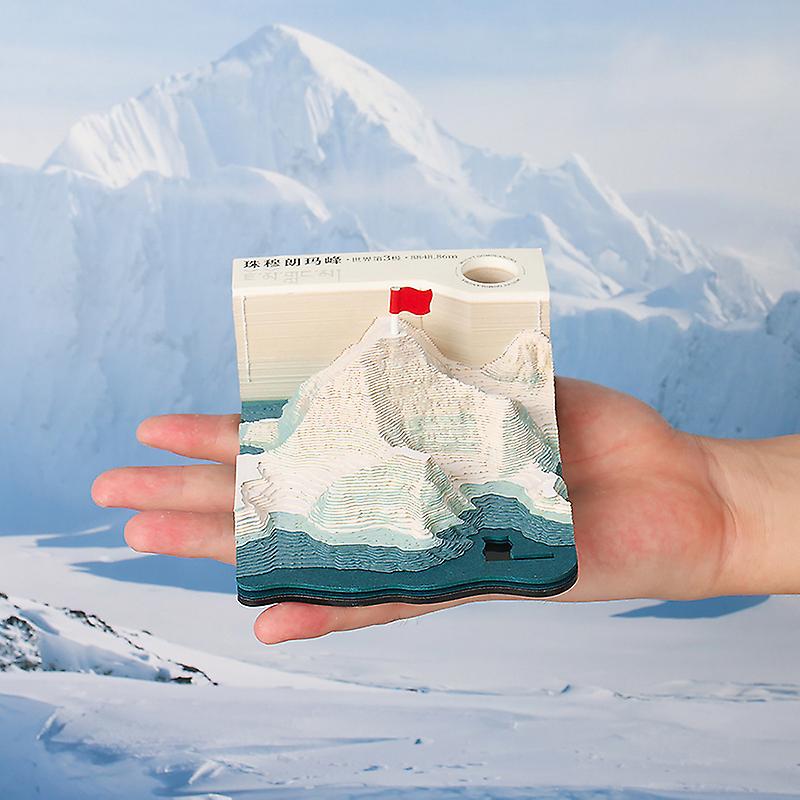 3d Desk Memo Pad,the Himalayas Memo Pad,creative Desk Diy Notes Notepad,3d Art