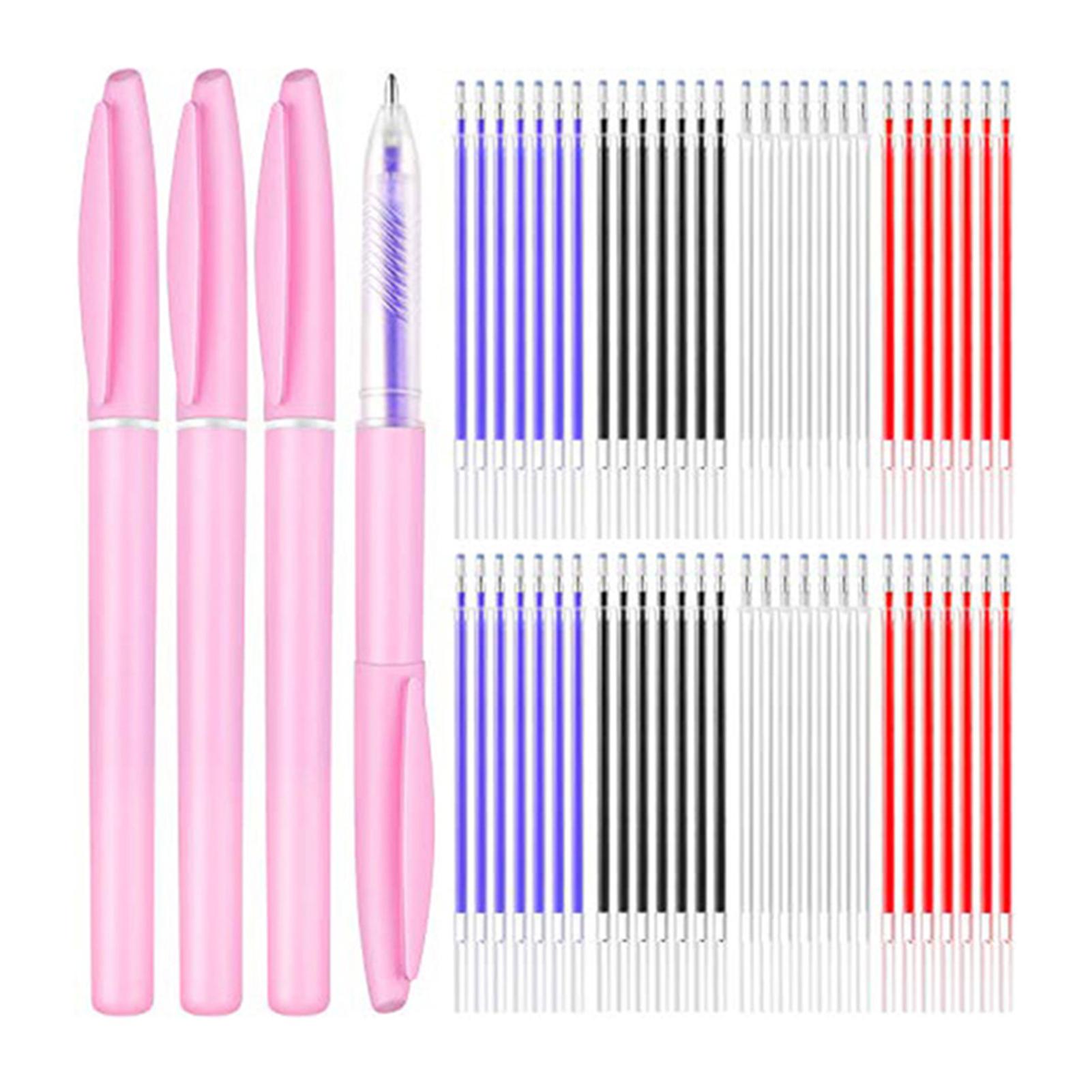 Heat Erasable Marking Pen Magic Secret Marker with Refill Ink for Fabric Leather Clothing Sewing