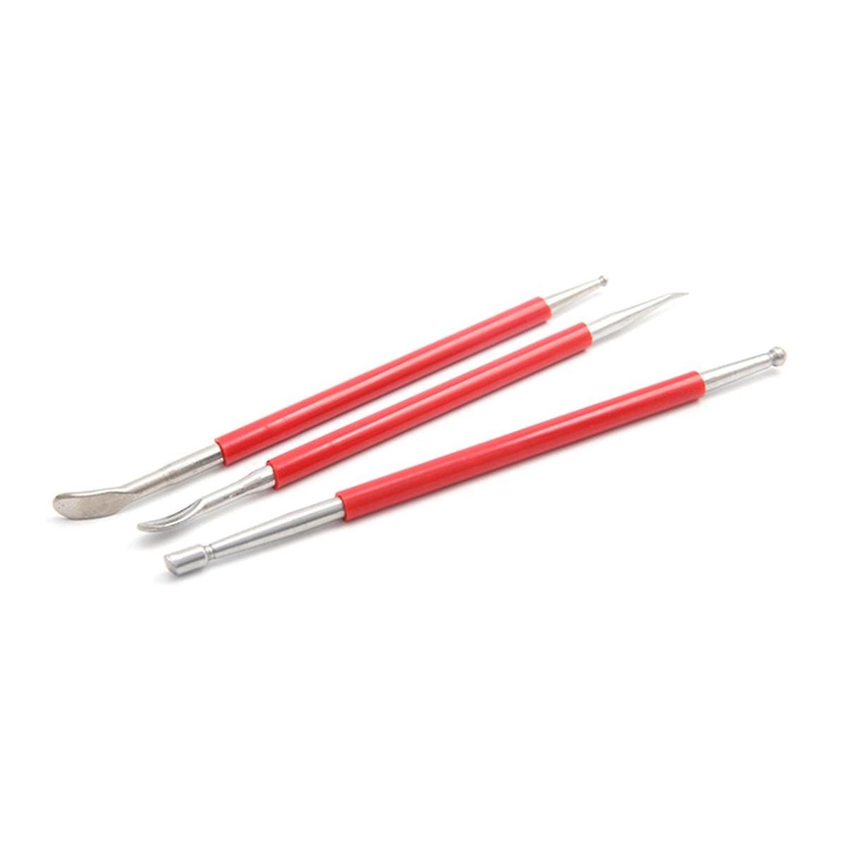 3Pcs DIY Handmade Leather Carving Tools Leather Carving Squeegee Shaper Squeegee Set