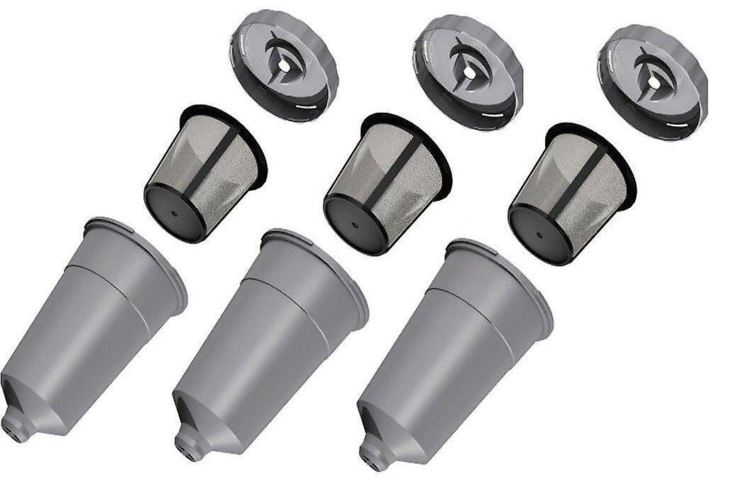 3 Pack Reusable Replacement Coffee Filter Refillable Holder for Keurig