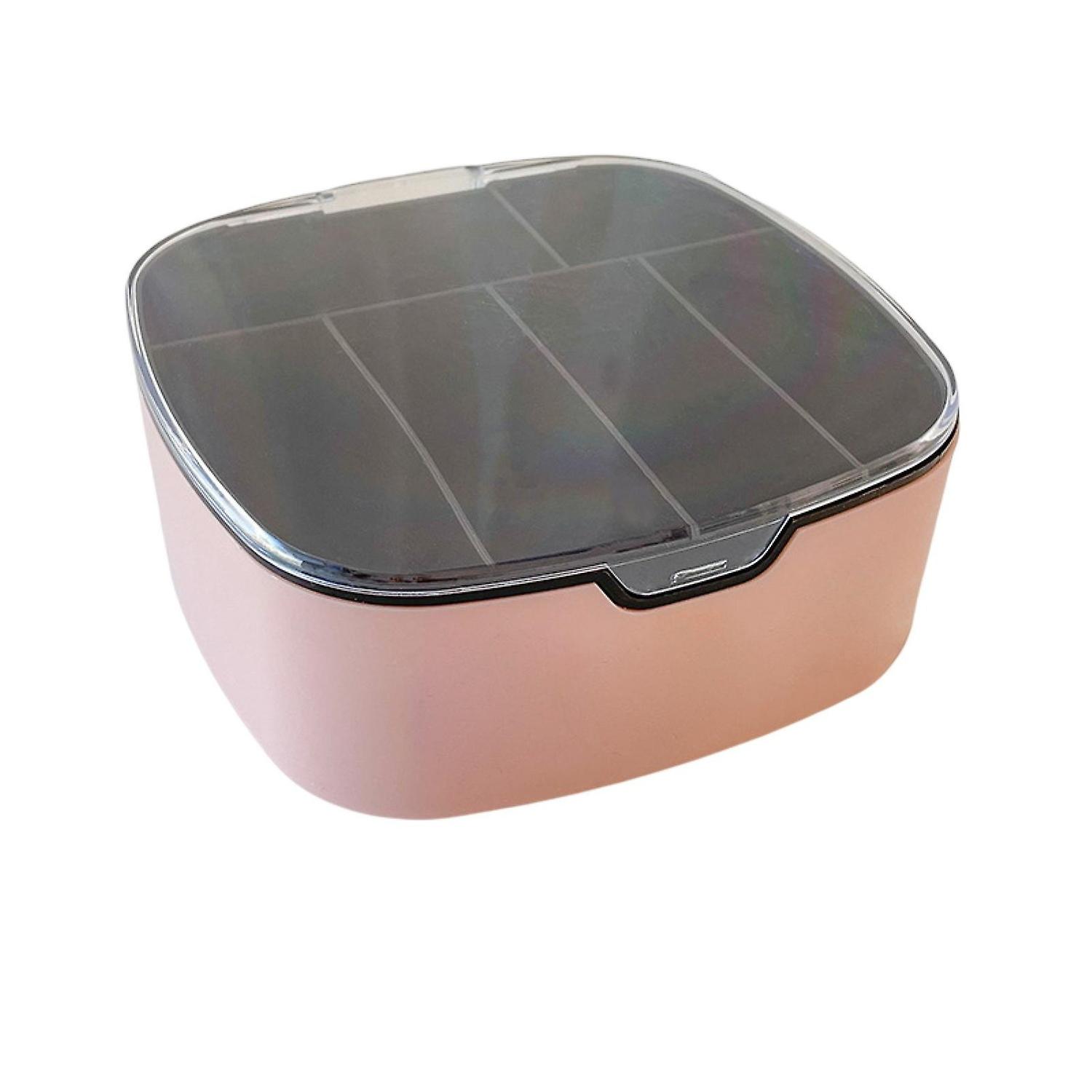 6 Grids Cable Storage Box with Lid Moisture-proof Classification Data Wire USB Line Organizer Case D