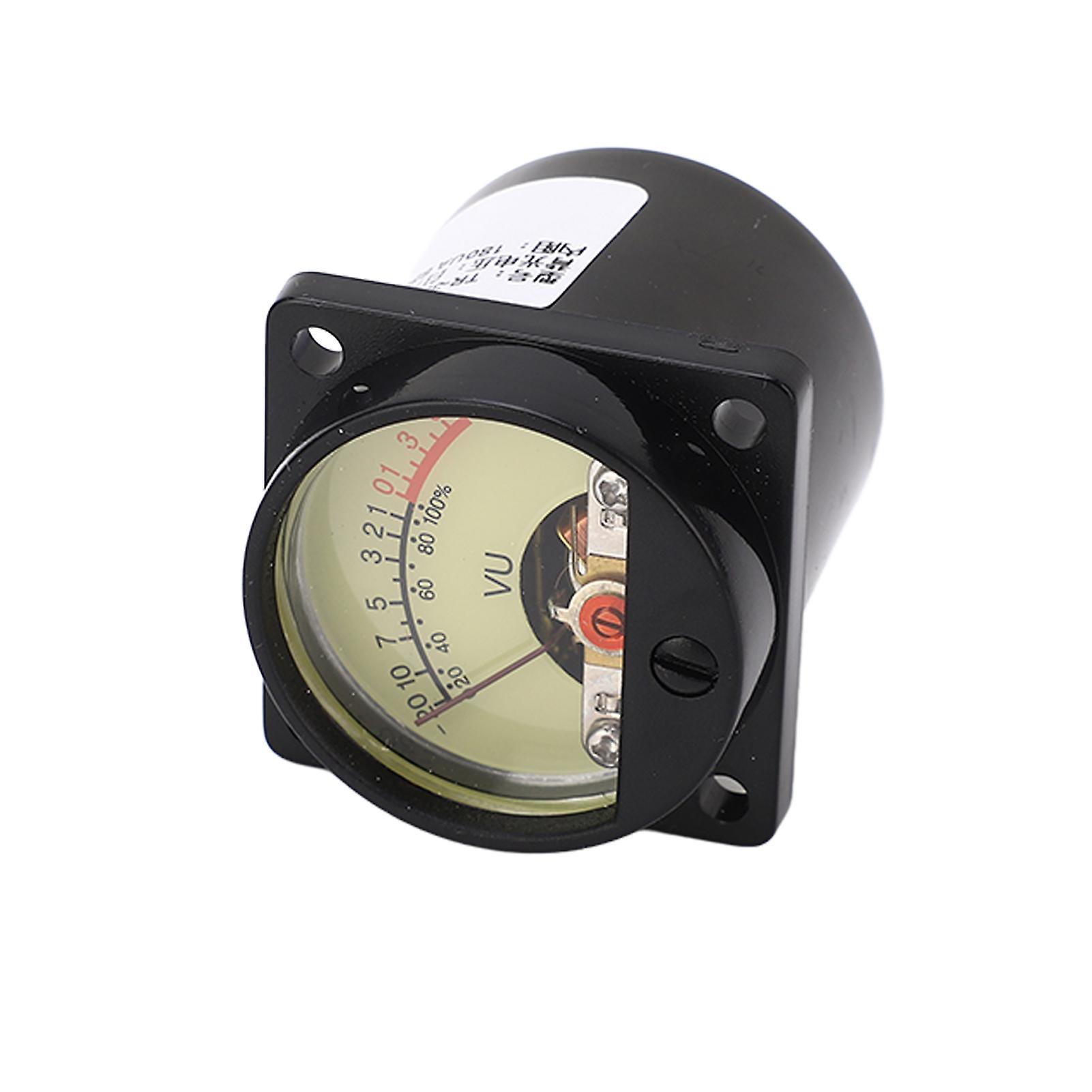 VU Meter High Accuracy Yellow Pointer Dial White LED Backlit Amplifier Panel VU Meter Header 