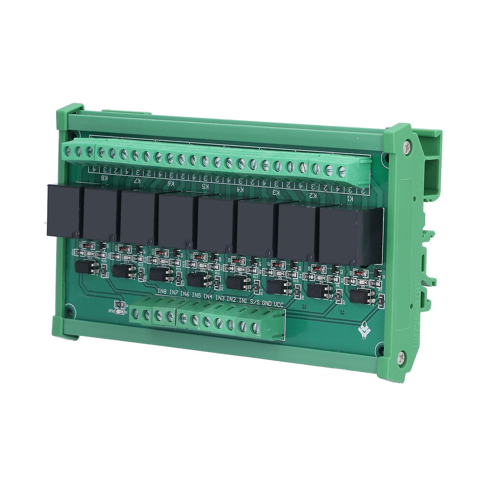 8-Channel Relay Module with Optocoupler 5V/12V/24V Isolation Board