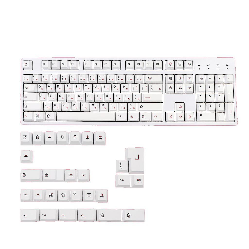 133keycap / Set Pbt Japanese Cherry Profile Standard Sublimation Process Keycap