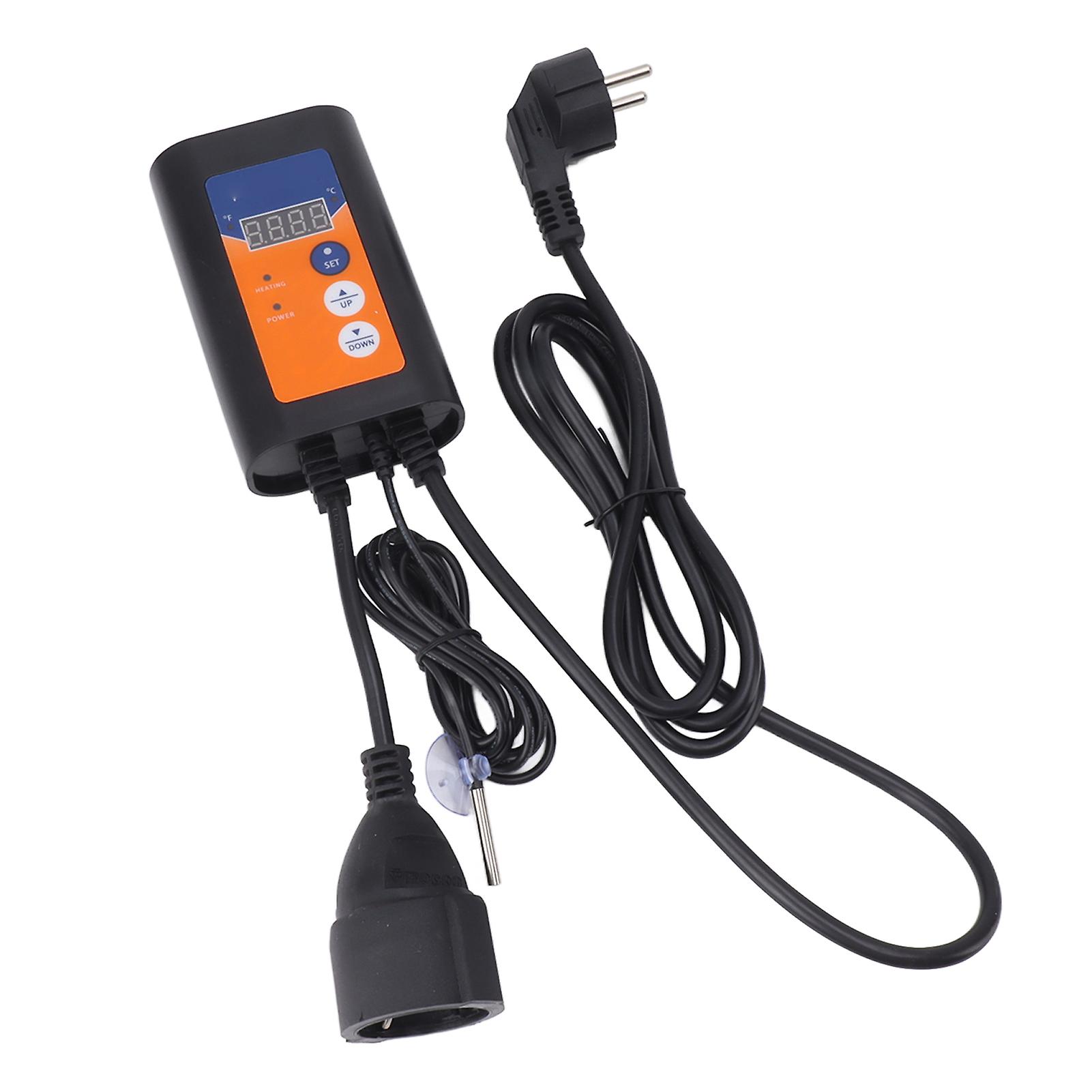 1000W Digital Reptile Temperature Controller ABS 12x7.5x4cm EU