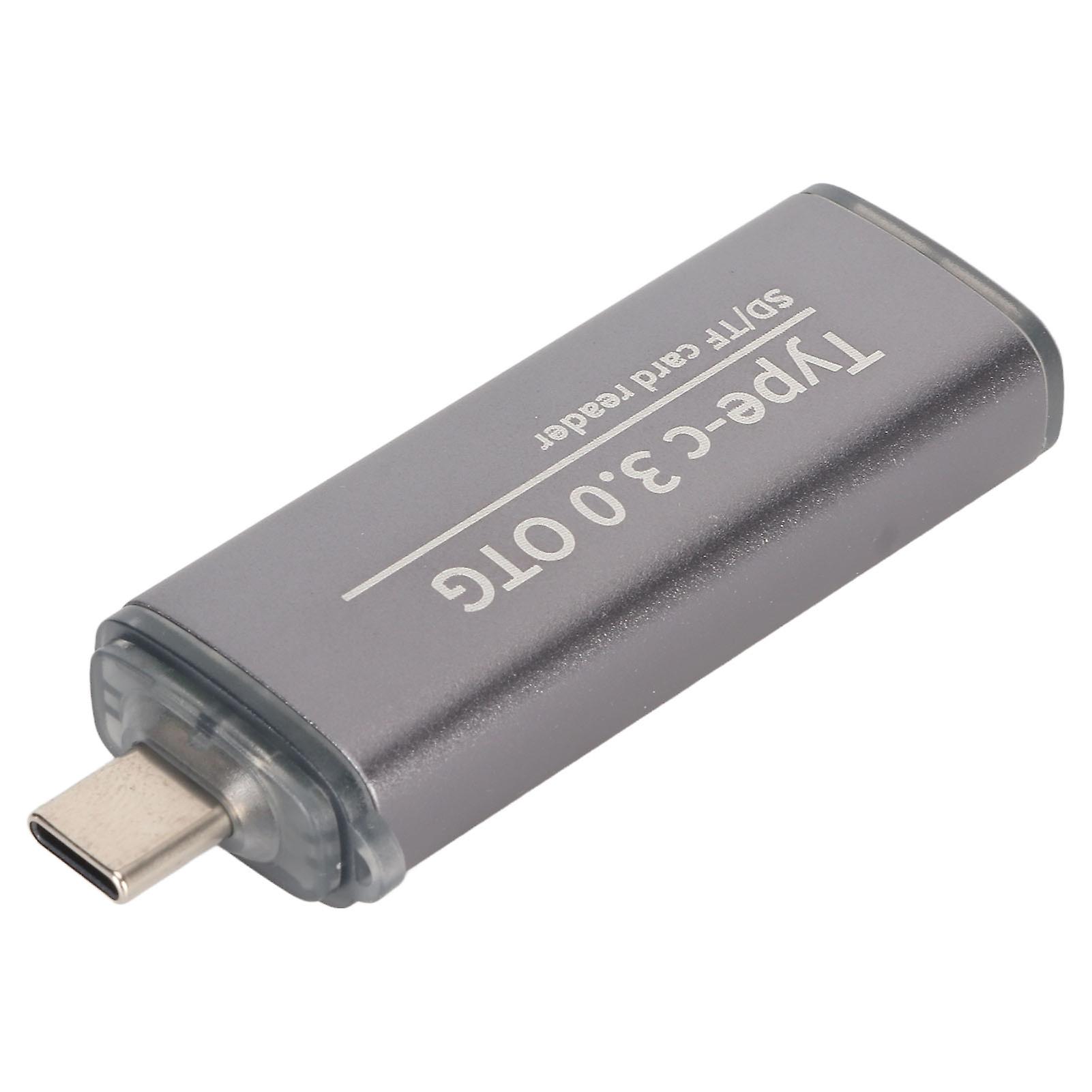 3 in 1 USB Storage Card Reader 5Gbps Plug and Play Portable OTG Card Reader with Lanyard for Phone PC