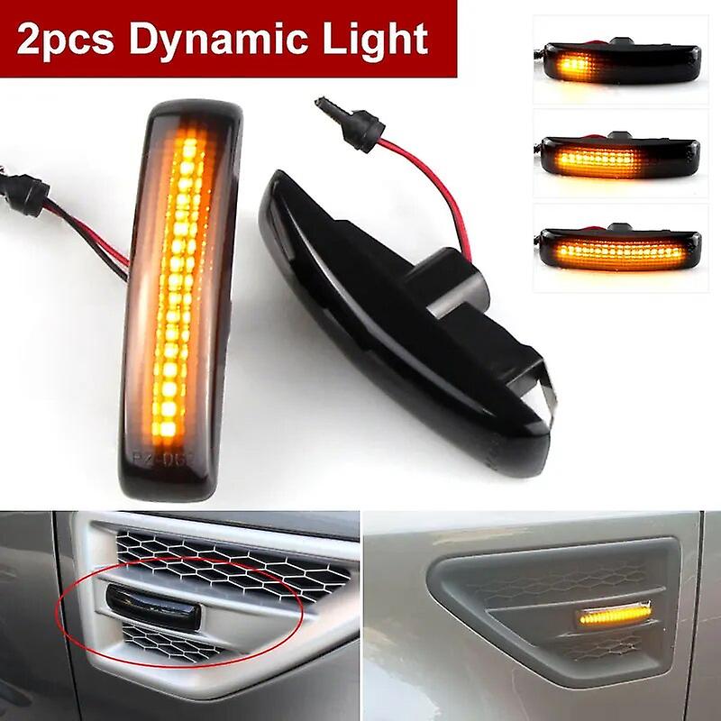 2pcs Led Turn Signal Dynamic Side Marker Lamps Repeater Indicator Light For Land Rover Discovery 3 4 Rover Sport L320 Freeland 2