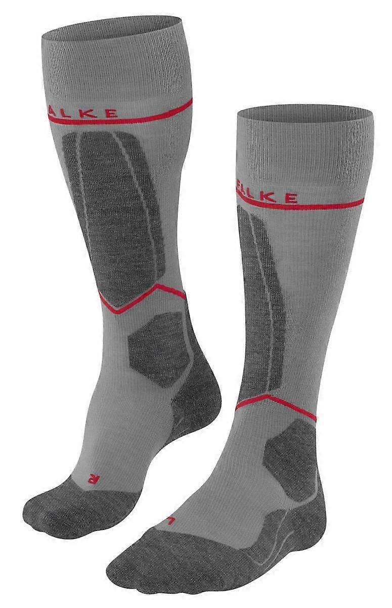 Falke SK4 Advanced Compression Light Skiing Knee-High Socks - Light Grey