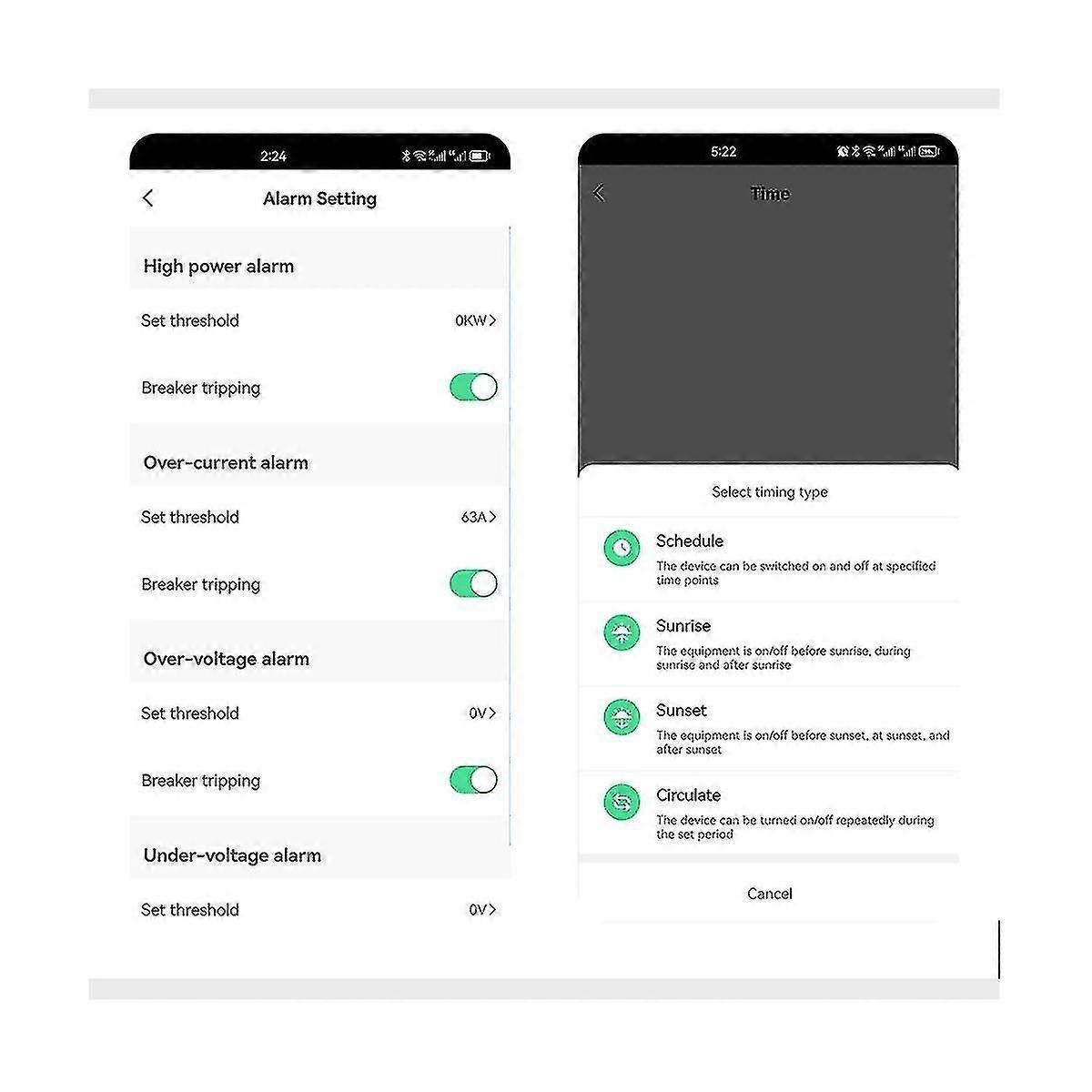 63a Tuya Wifi Mcb Circuit Breaker Over Current Under Voltage Protection Power Metering Wireless Re