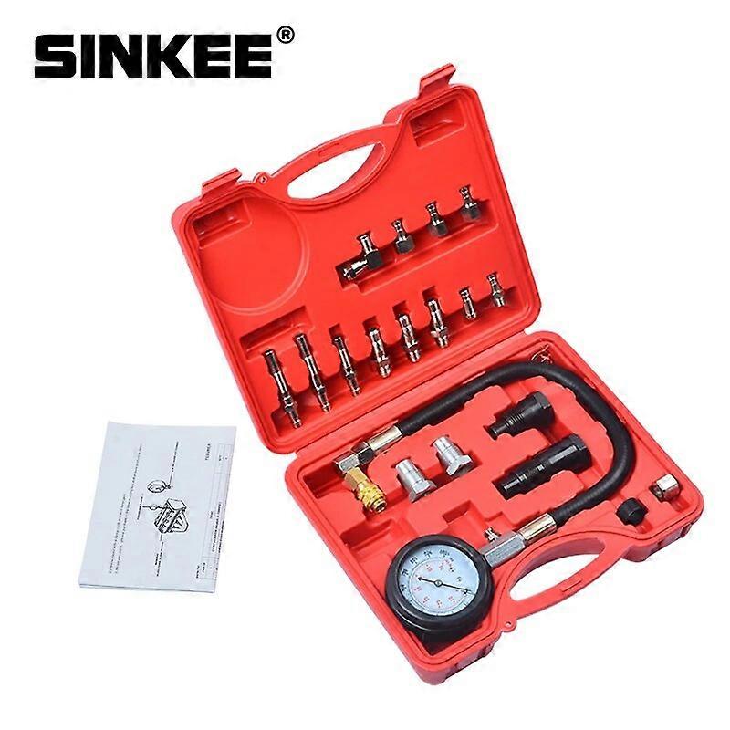 20 Pc Diesel Engine Compression Automotive Compressor Tester Kit Tool Set No.41843