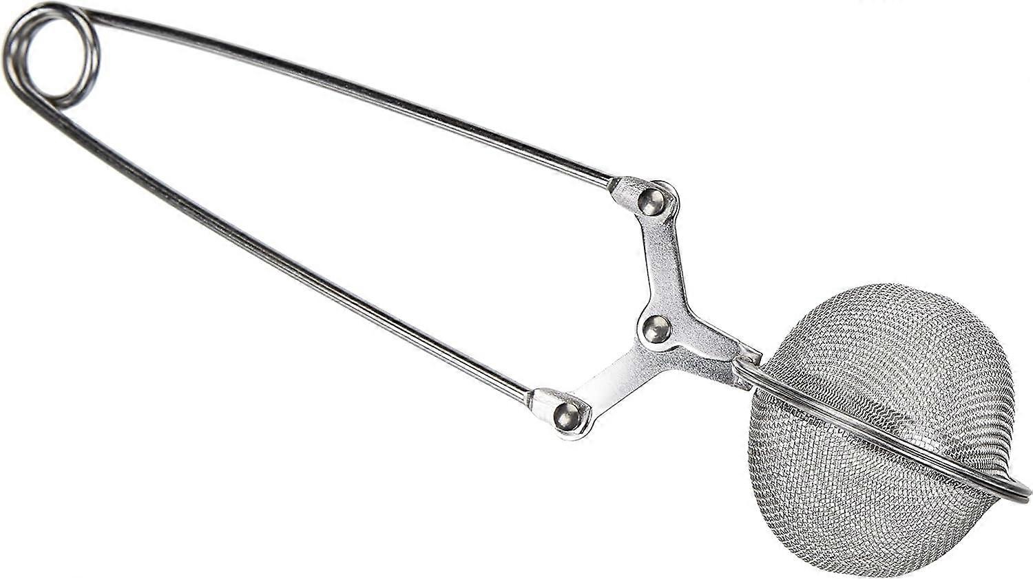 Sølv rustfritt stål te infuser 3.5 x 4.5 x 16.5 cm