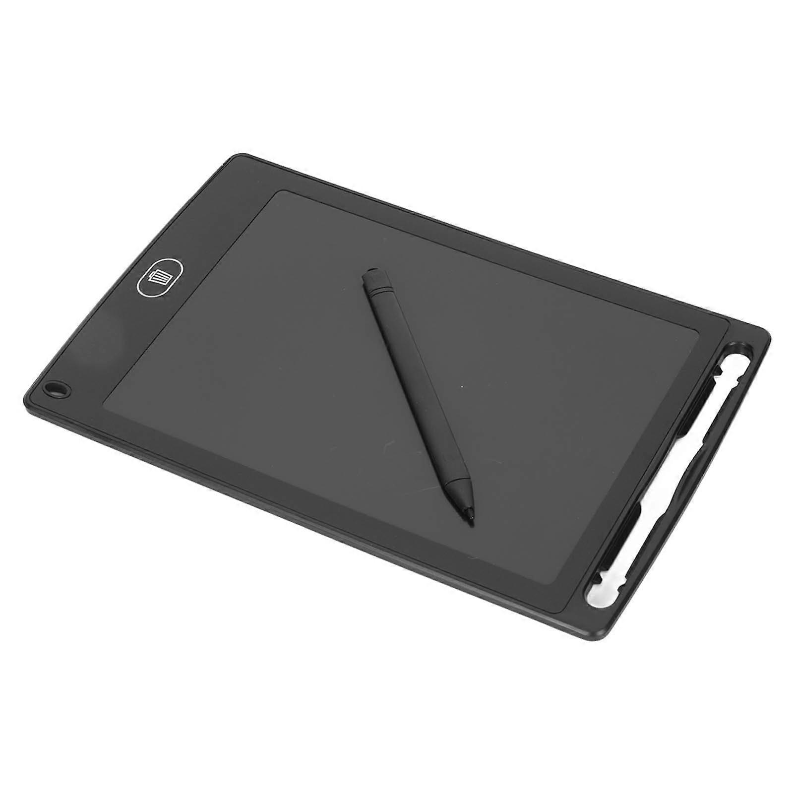 8,5-Zoll-LCD-Schreibtablett Buntes wiederverwendbares elektronisches Zeichenkissen Kleinkind-Zeichenbrett-Spielzeug mit Stift Schwarz