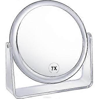 Magnifying Makeup Mirror Double Sided Vanity Mirror 360 Rotation Tabletop Mirrors Bathroom Mirror For Travel,crystal-style