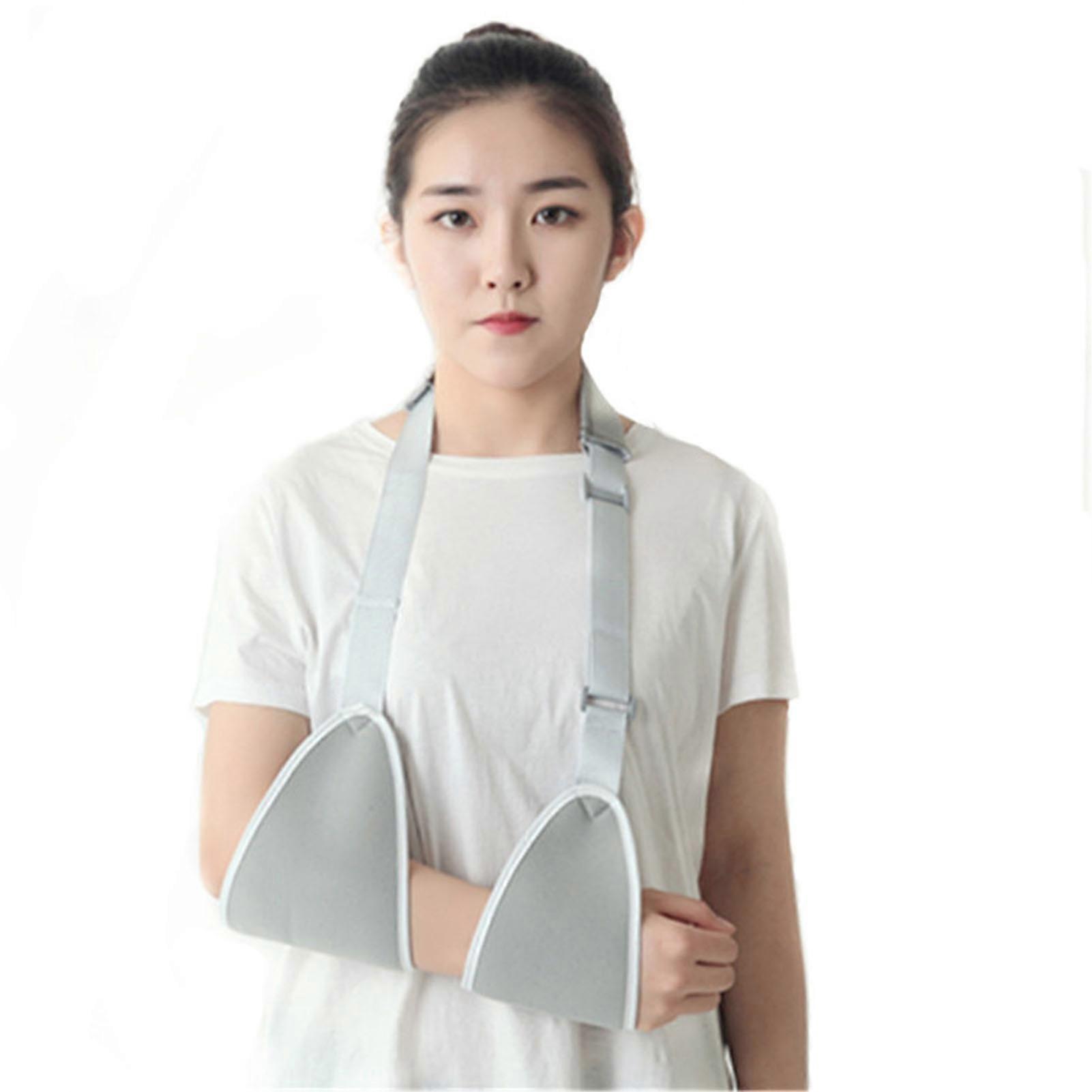 Arm Sling Adjustable Length Breathable Dual Cuff Padded Shoulder Sling