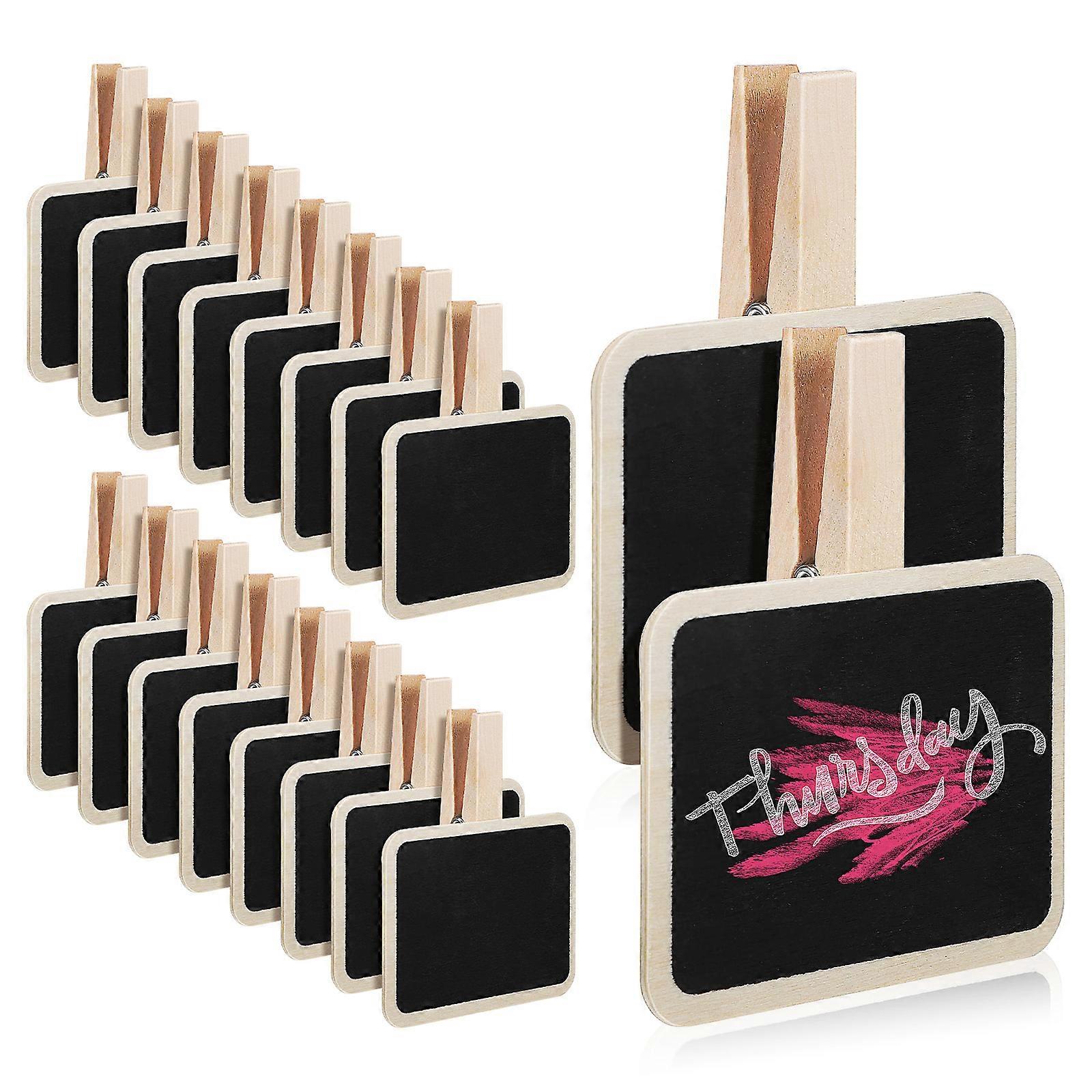 20 Pcs Mini Chalkboard Signs Photo Clips Chalkboard Labels Merchandise Tags Signs Food Labels For Party Buffet