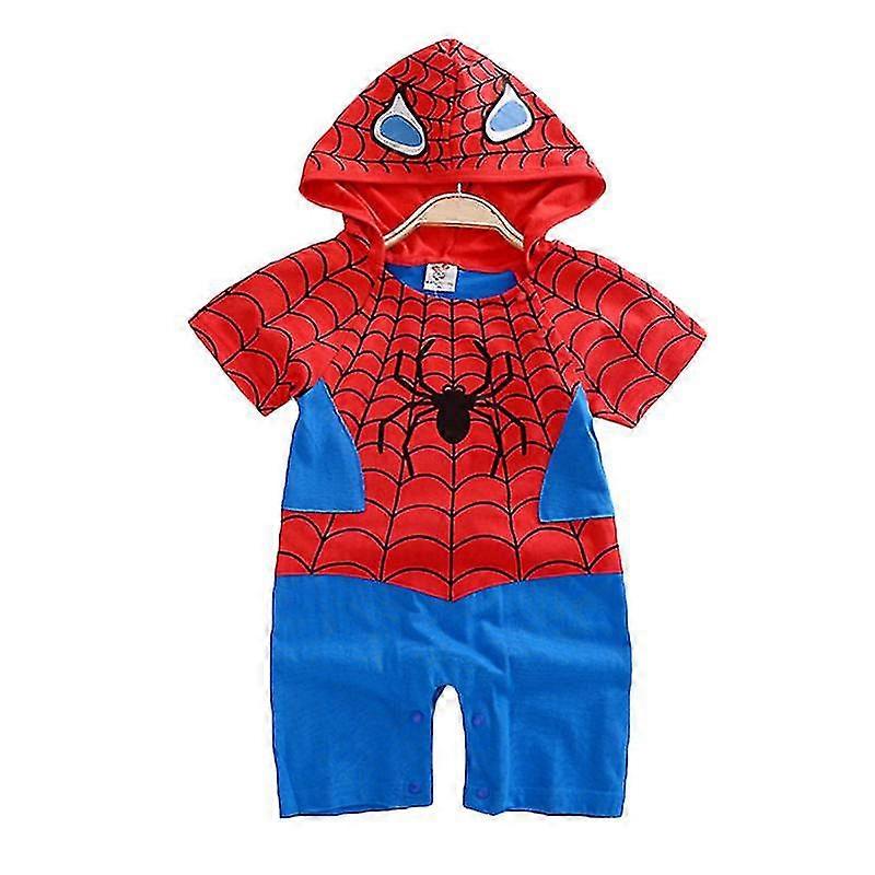 Baby Newborn Toddler Superhero Romper Costume a maniche lunghe Spiderman 3-6 Months