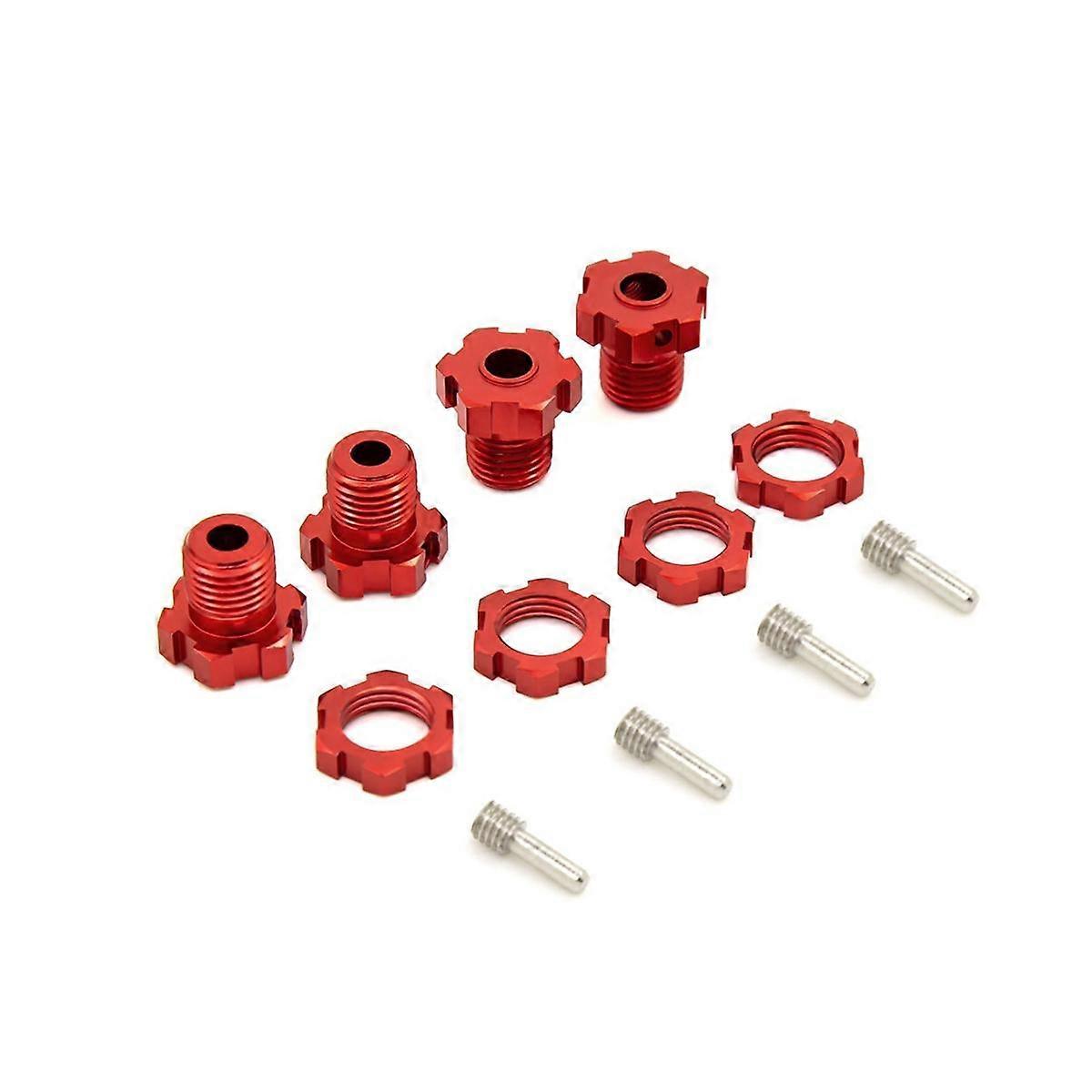 4Pcs Metal 17mm Splined Wheel Hex Hub Adapter 5353 for E- E- T- 3.3 Summit XO-1 Upgrade Parts,1
