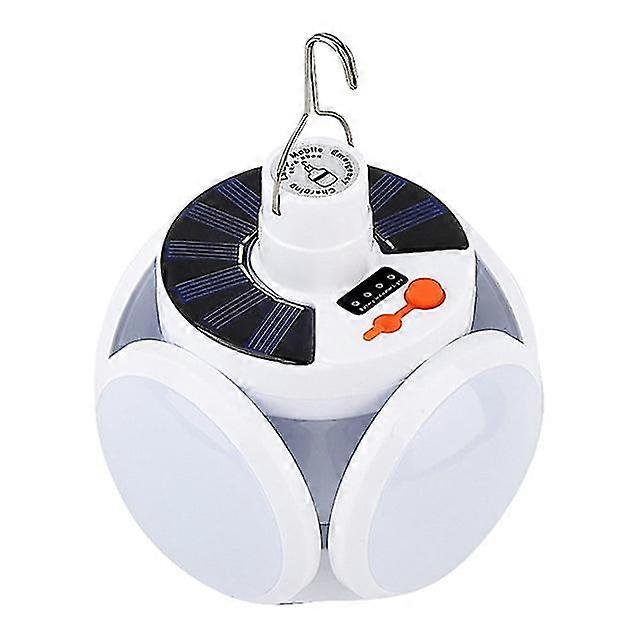 Solar camping lantern rechargeable lantern with hanging hook tent lights for camping emergency hurricane usplug