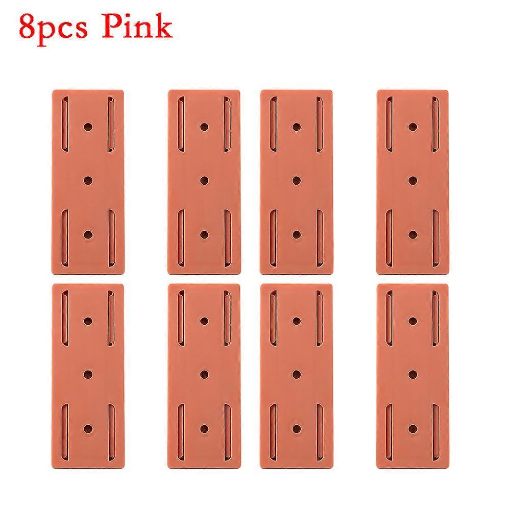 4/8pcs Socket Storage Holder Self-adhesive Wall Hook Socket Fixer Cable Power Strip Hold Wire Holder Removable Plug Board Holder