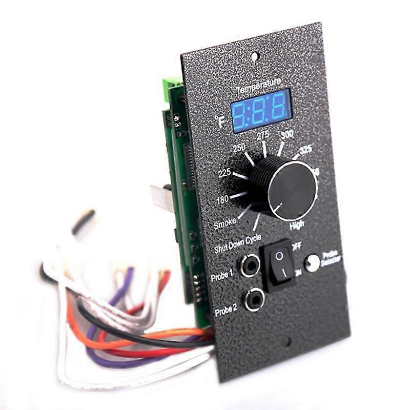 Thermostat Digital Control LED Board with Meat Probe Holes Smoke Control -039-F for Wood Pellet Gri