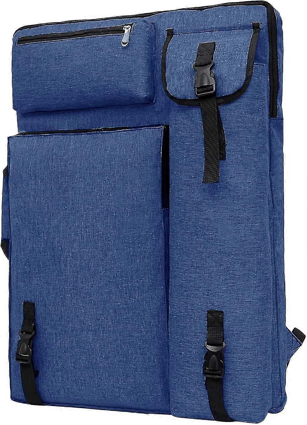 A2 Peinture Planche à dessin Sac de rangement Imperméable à l’eau Art Carry Tote Bag Multifonction Canvas A2 Art Portfolio Case Portable Grand dossier avec sangle F