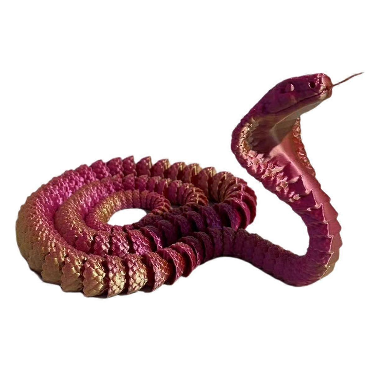 3D Printed Snake, Movable Snake, Real Printed Snake, Handmade Toy Birthday Gift, Desktop Decoration